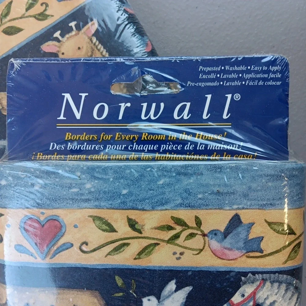 NOS Norwall Wallpaper Boarder Kids Room NOAHS ARC Set of 2 Susan Winger 10 Yards
